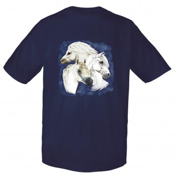 T-shirt mit hochwertigem Print - Welsh Pony - 09865 dunkelblau - ©Kollektion Bötzel - Gr. M