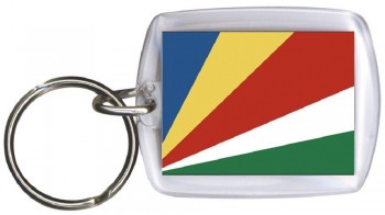 Schlüsselanhänger Anhänger - SEYCHELLEN - Gr. ca. 4x5cm - 81147 - Keyholder WM Länder