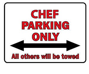 Hinweisschild - Chef Parking Only - 308735 - Gr. 40 x 30 cm