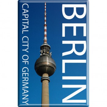 Kühlschrankmagnet - Capital Berlin - Gr. ca. 8 x 5,5 cm - 38710 - Küchenmagnet
