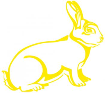 Aufkleber Applikation - Kaninchen - AP1241 - versch. Größen