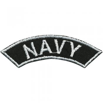 Signet - Aufnäher - NAVY - 02015 - Gr. ca. 7,5 x 1,5 cm - Patches Stick Applikation