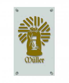 Zunftschild Handwerkerschild - Müller - beschriftet auf edler Acryl-Kunststoff-Platte – 309433