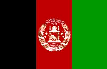 FAHNE FLAGGE - Afghanistan 005 - NEU - Gr. 40cm x 30cm - Länderflagge zur Befestigung an z.B. der Autoscheibe