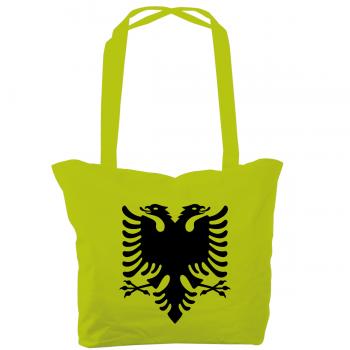 Tasche mit Klettverschluß Print- ALBANIEN Wappen - 70548 grün