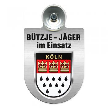Einsatzschild Windschutzscheibe - Bützje- Jäger im Einsatz - 309752 - 10,5cm x 17cm