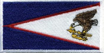 Aufnäher - Amerikanisch Samoa Fahne - 21567 - Gr. ca. 8 x 5 cm