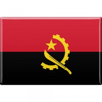 Küchenmagnet - Länderflagge Angola - Gr.ca. 8x5,5 cm - 38006 - Magnet