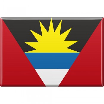 Küchenmagnet - Länderflagge Antigua und Barbuda - Gr.ca. 8x5,5 cm  - 38007 - Magnet