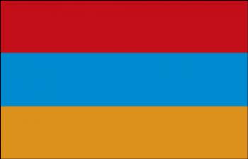 Auto-Fahne - Armenien - Gr. ca. 40x30cm - 78015 - Flagge mit Klemm-Fahnenstab, Autoländerfahne