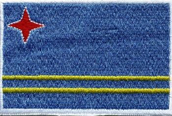 Aufnäher - Aruba Fahne - 21573 - Gr. ca. 8 x 5 cm
