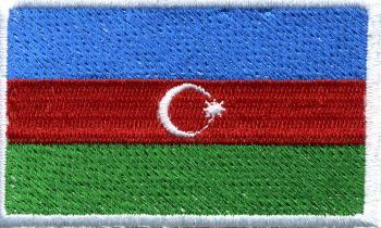 Aufnäher - Aserbaidschan Fahne - 21574 - Gr. ca. 8 x 5 cm