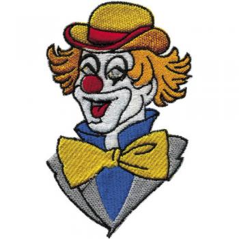 AUFNÄHER - Clown - 03245 - Gr. ca. 6cm x 10cm - Patches Stick Applikation Bügel-Emblem