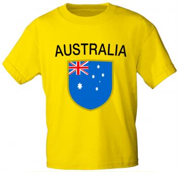 T-Shirt mit Print - Australia Australien - 76318 gelb - Gr. M