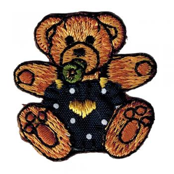 Aufnäher Patches - Bär Teddy Bärchen mit Schnuller (BR864) Gr. ca. 3 x 3 cm