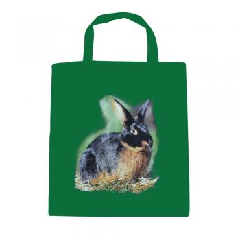 Baumwolltasche mit Print Kaninchen Hase Schwarzloh B06972