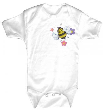 Babystrampler mit Einstickung - Bienchen - 12717 - 12-18 Monate