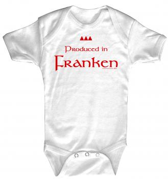 Babystrampler mit Print - Produced in Franken - 08319 weiß - Gr. 0-24 Monate