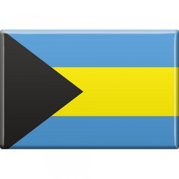 Küchenmagnet - Länderflagge Bahamas - Gr.ca. 8cm x 5,5 cm - 38014 - Magnet