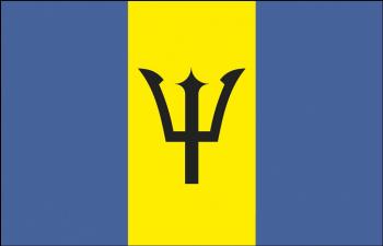 Autofahne - Barbados - Gr. ca. 40x30cm - 78022 - Flagge für Autos, Autoländerfahne