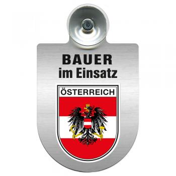 Einsatzschild Windschutzscheibe incl. Saugnapf - Bauer im Einsatz - 309736-20 Region Österreich