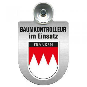 Einsatzschild mit Saugnapf Baumkontrolleur im Einsatz  393806 Region Franken