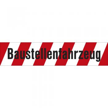 Hinweisschild - BAUSTELLENFAHRZEUG - Gr. ca. 65 x 20cm - 302518