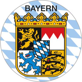 PVC - Aufkleber - Bayern - 303948 - Gr. ca. 2,1 cm Durchmesser