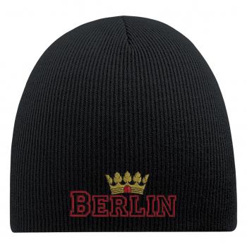 Beanie Mütze BERLIN 54812 schwarz