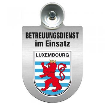 Einsatzschild Windschutzscheibe incl. Saugnapf - Betreuungsdienst im Einsatz - 309728 - Region Luxembourg