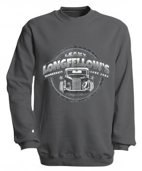 Sweatshirt mit Print - Longfellows - versch. farben zur Wahl - S10281 - Gr. grau / XL