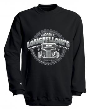 Sweatshirt mit Print - Longfellows - versch. farben zur Wahl - S10281 - Gr. schwarz / XL