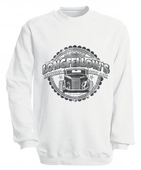 Sweatshirt mit Print - Longfellows - versch. farben zur Wahl - S10281 - Gr. weiß / XL