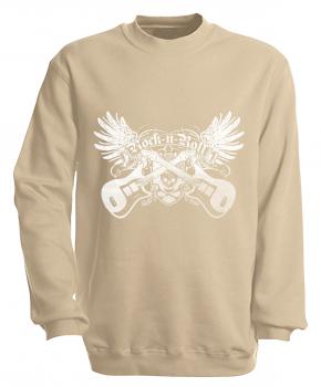 Sweatshirt - Rock´n Roll - S10248 - beige / S