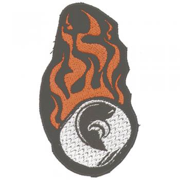 Applikation Patches Aufnäher - Feuerreifen - Gr. ca. 8cm x 6cm - 03243