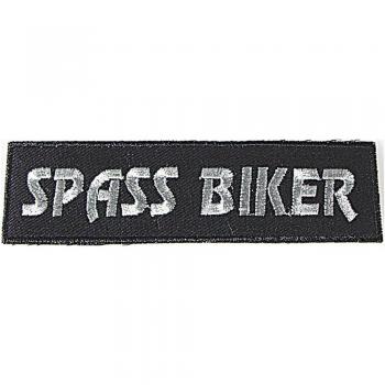 AUFNÄHER - Spass Biker - 04046 - Gr. ca. 11 x 3 cm - Patches Stick Applikation