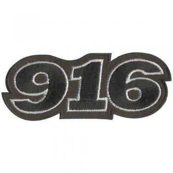 AUFNÄHER - 916 - 04345 - Gr. ca. 8,5 x 3 cm - Patches Stick Applikation