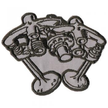 AUFNÄHER - Motor - 04366 - Gr. ca. 8 x 11 cm - Patches Stick Applikation