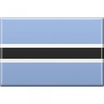 Magnet - Länderflagge Botswana - Gr.ca. 8x5,5 cm - 38020 - Küchenmagnet