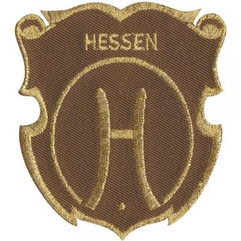 Aufnäher - Brandzeichen Hessen - 02161 - Gr. ca. 3,5 x 4 cm - Patches Stick Applikation