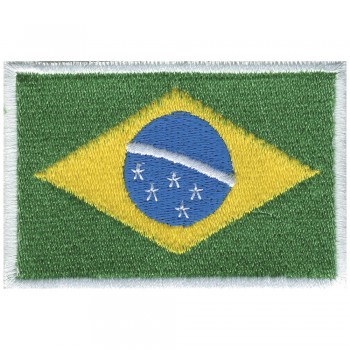 Aufnäher Flagge Fahne - Brasilien - 20452 - Gr. ca.  80x50mm