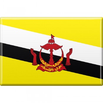 Küchenmagnet - Länderflagge Brunai - Gr.ca. 8x5,5 cm - 38022