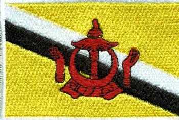 Aufnäher - Burnei u. Darussalam Fahne - 21581 - Gr. ca. 8 x 5 cm