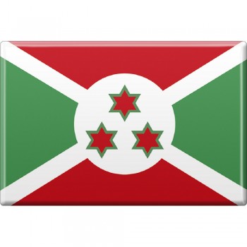 Küchenmagnet - Länderflagge Burundi - Gr.ca. 8x5,5 cm - 38025 - Magnet
