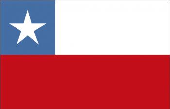Auto-Fahne - Chile - Gr. ca. 40x30cm - 78036 - Länderflagge mit Klemmstab, Autoländerfahne