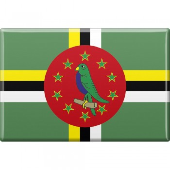 Küchenmagnet - Länderflagge Domenica - Gr. ca. 8x5,5 cm - 38029 - Magnet