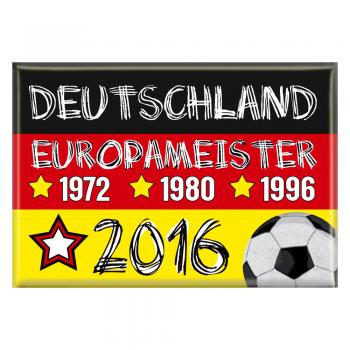 Magnet  - Deutschland Europameister - Gr. 8 x 5,5 cm - 37923 - Küchenmagnet