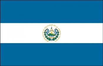 Dekofahne - El Savador - Gr. ca. 150 x 90 cm - 80045 - Deko-Länderflagge