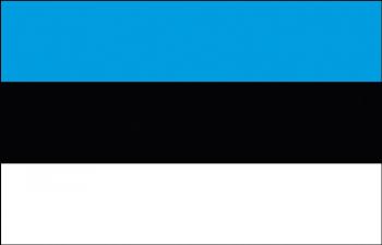 Auto-Fahne - Estland - Gr. ca. 40x30cm - 78047 - Flagge mit Klemmstab - Fahne Autoländerfahne