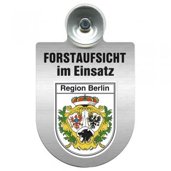 Einsatzschild Windschutzscheibe incl. Saugnapf - Forstaufsicht im Einsatz - 309377 - Region Berlin